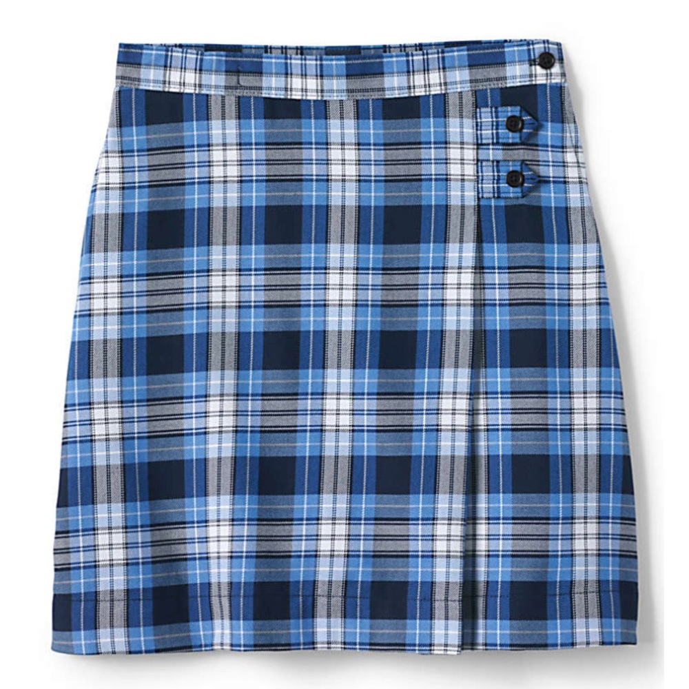LAND’S END | Clear Blue Plaid Skirt